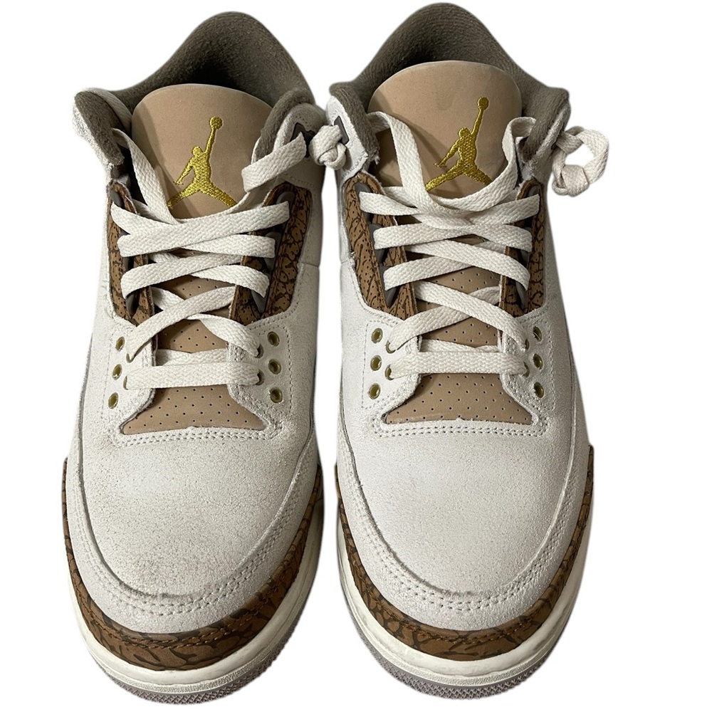 Jordan 3 Retro Palomino Men’s Sz 9 Brown Gold Ivory Sneakers Lightly Worn